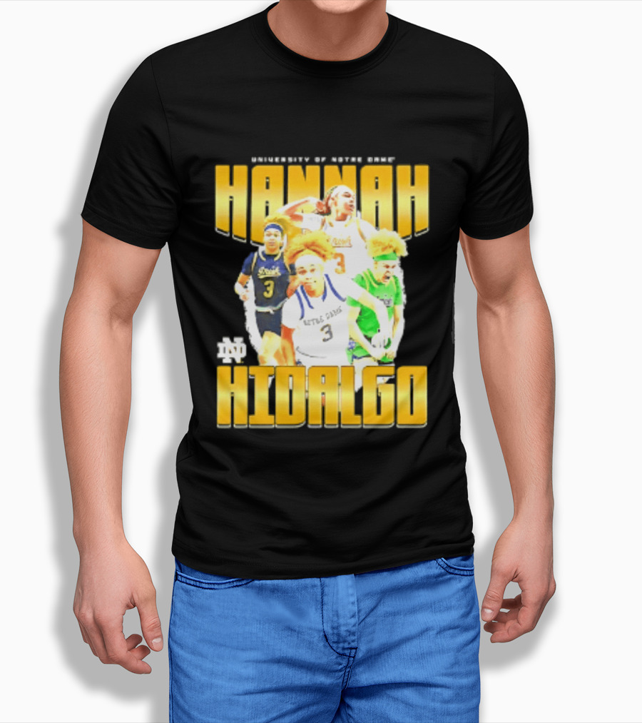 University Of Notre Dame Hannah Hidalgo Ncaa Women's Basketball T-Shirt