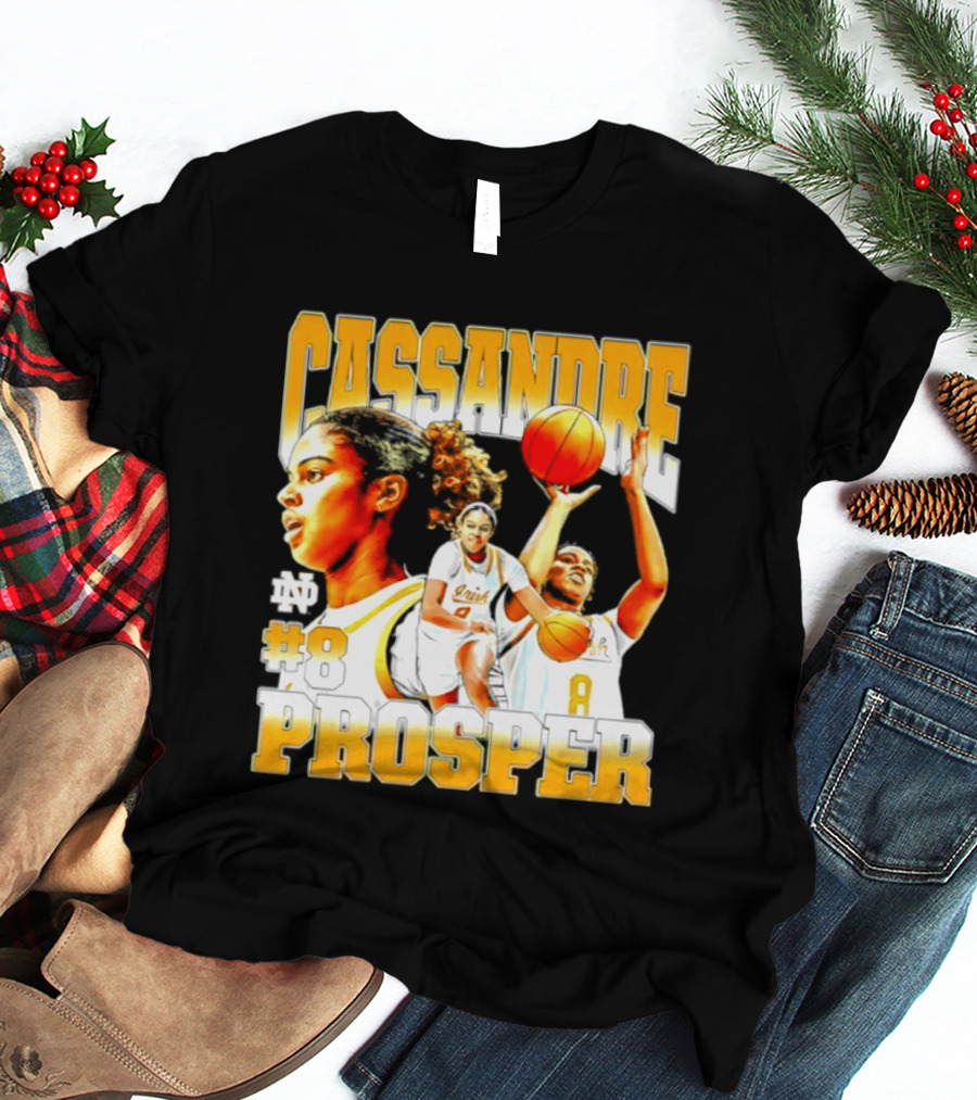 Cassandre Prosper 0 Notre Dame Women's Basketball 8 NCAA Player T-Shirt