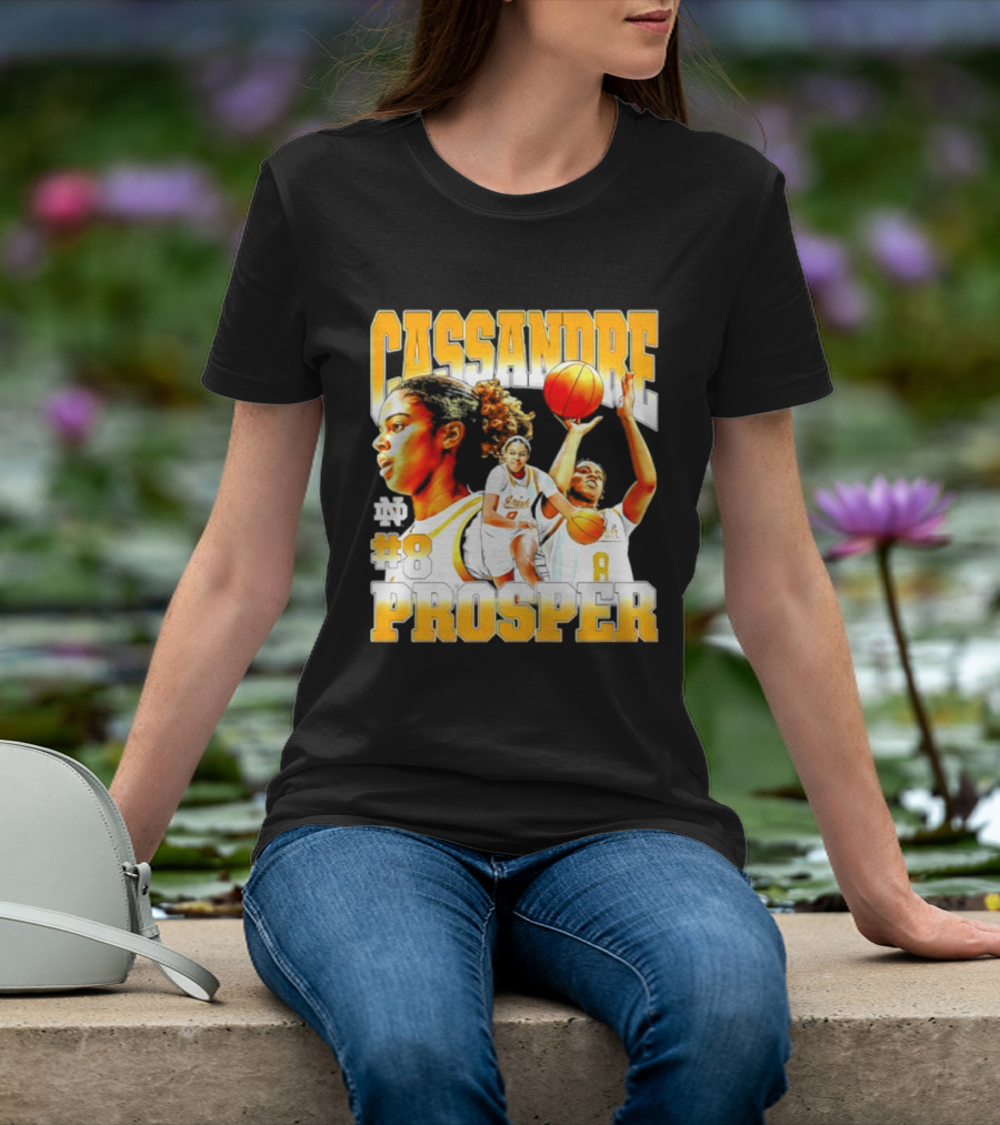 Cassandre Prosper 0 Notre Dame Women's Basketball 8 NCAA Player T-Shirt