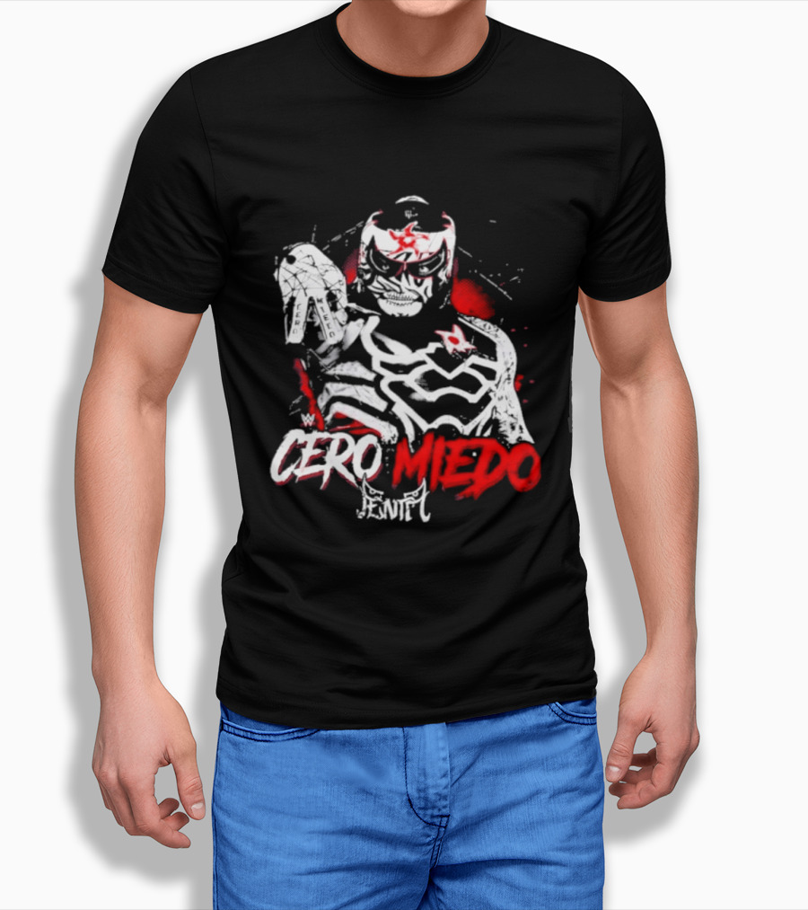 Cero Miedo Penta Hand Sign WWE Photo T-Shirt