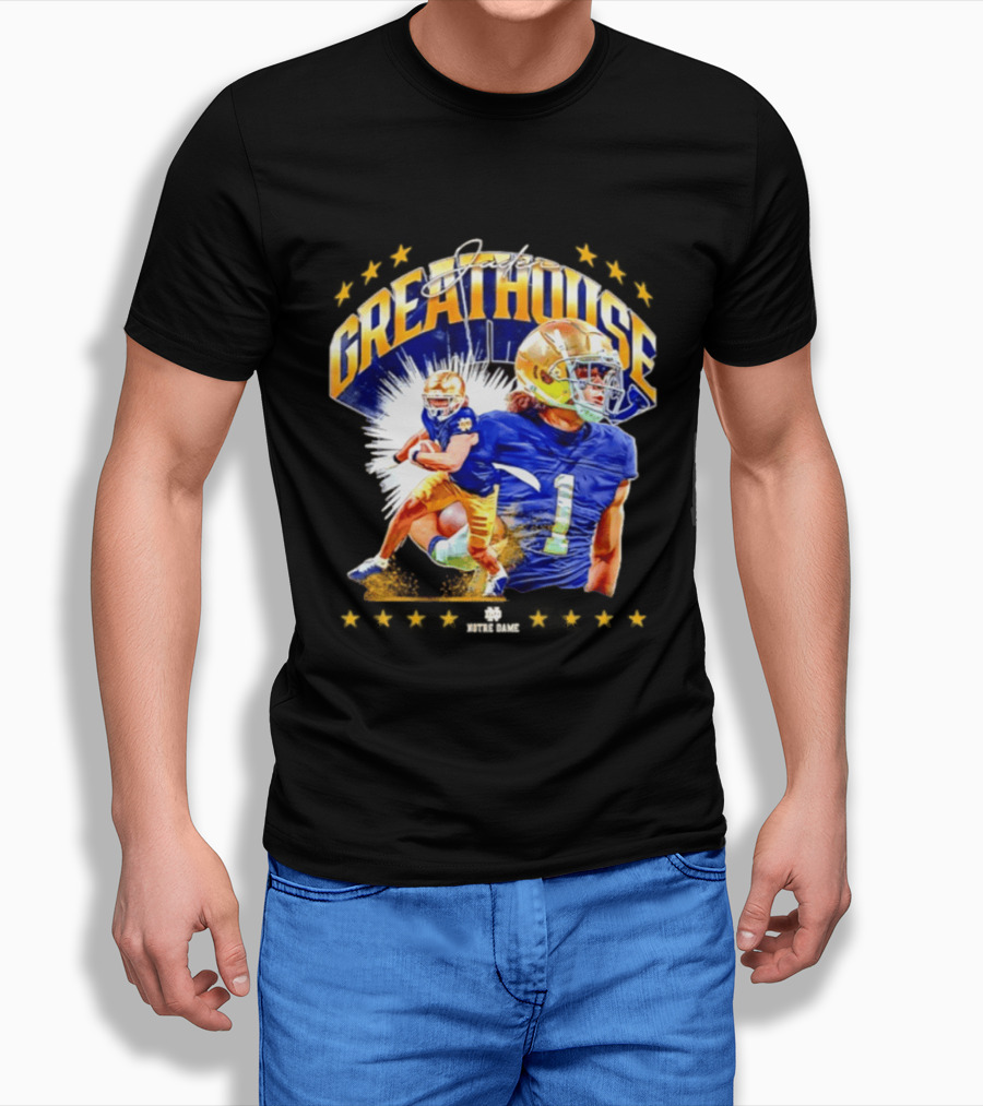 Jaden Greathouse Notre Dame NCAA Football Player Number 1 T-Shirt