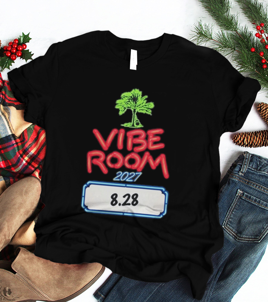 Kenny Chesney Vibe Room 8 28 2027 Tour Date Palm Tree T-Shirt