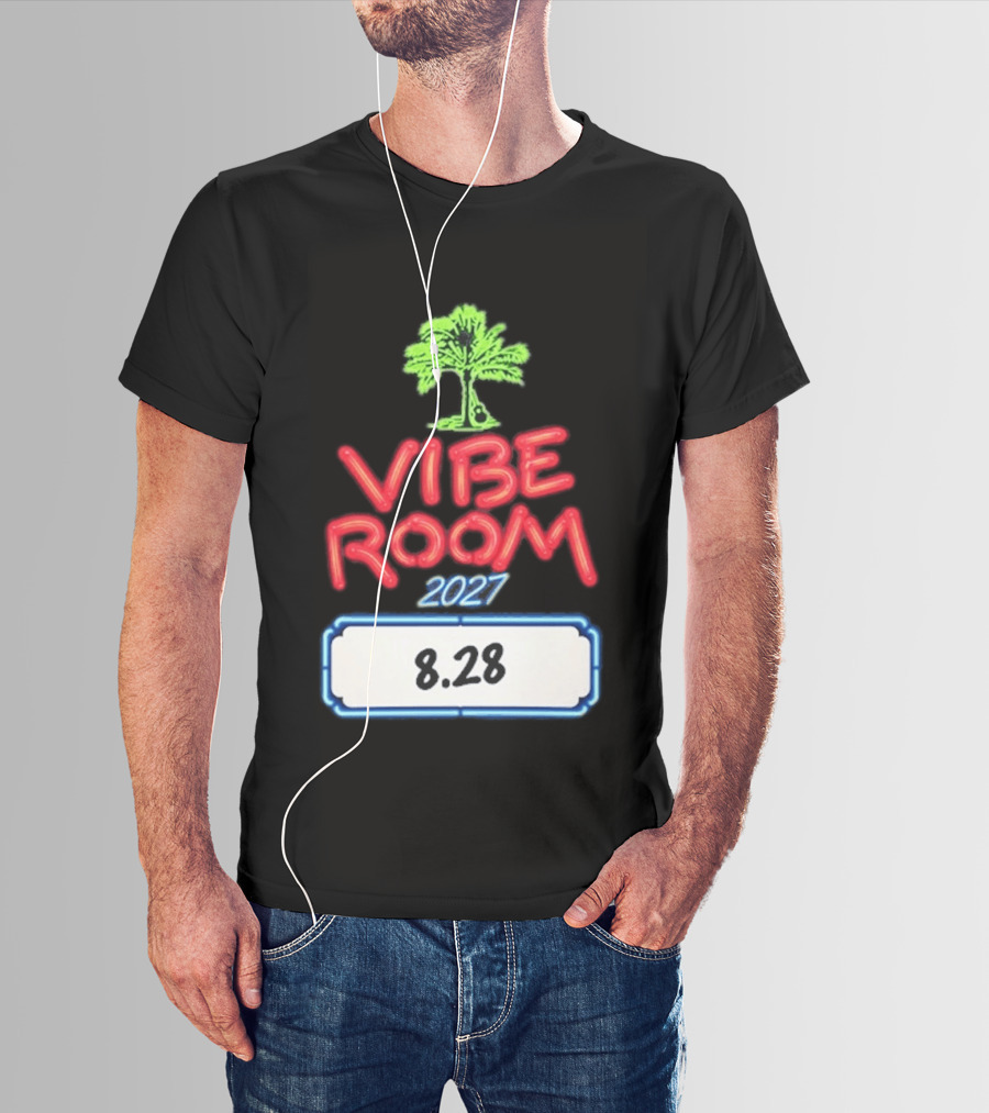 Kenny Chesney Vibe Room 8 28 2027 Tour Date Palm Tree T-Shirt