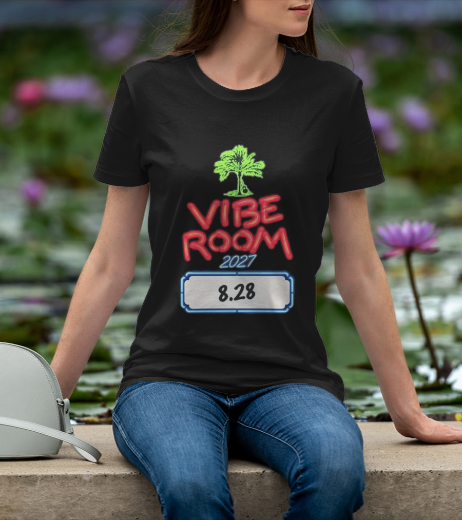 Kenny Chesney Vibe Room 8 28 2027 Tour Date Palm Tree T-Shirt