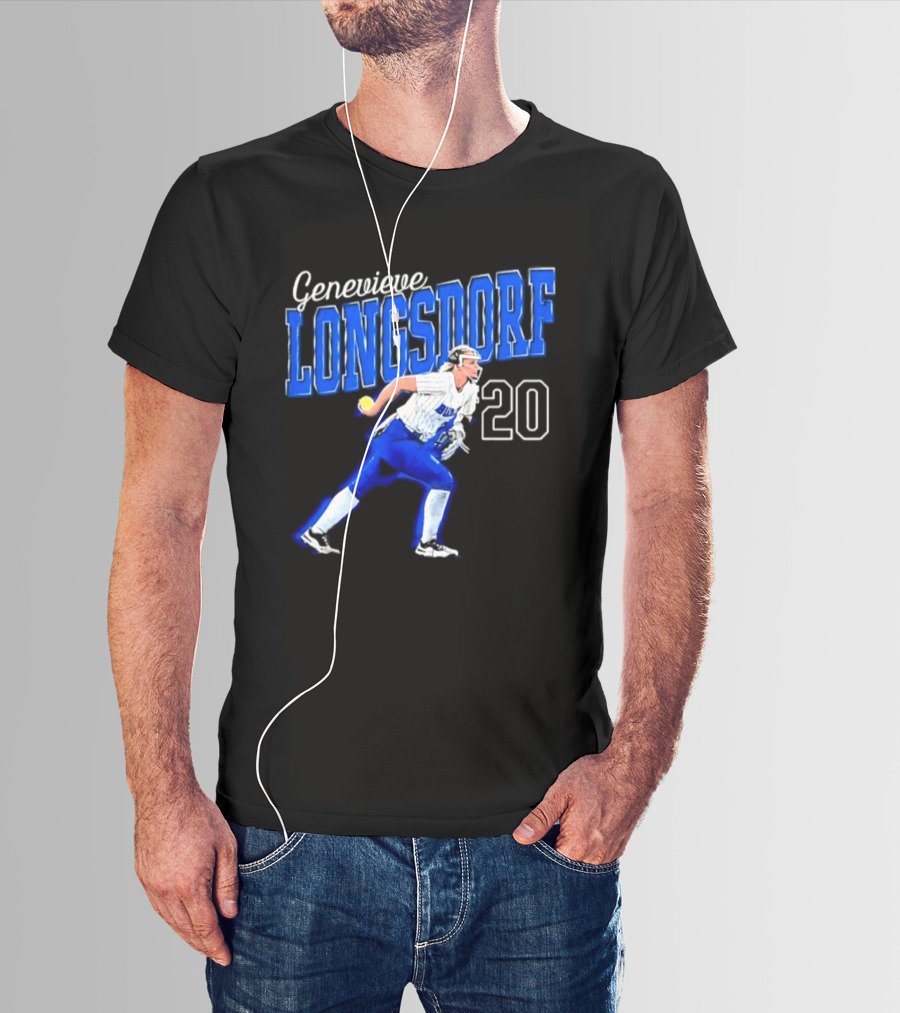 Genevieve Longsdorf 20 Buffalo Bulls NCAA Softball Player T-Shirt