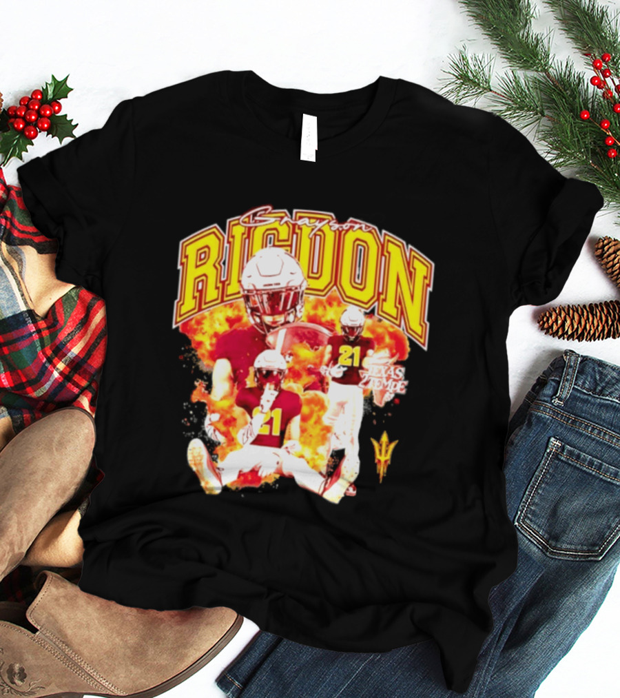 Grayson Rigdon 21 Arizona State Texas Tempe Football Player T-Shirt