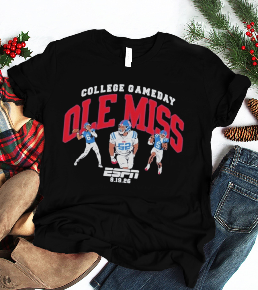 Ole Miss College Gameday Espn September 19 2026 T-Shirt