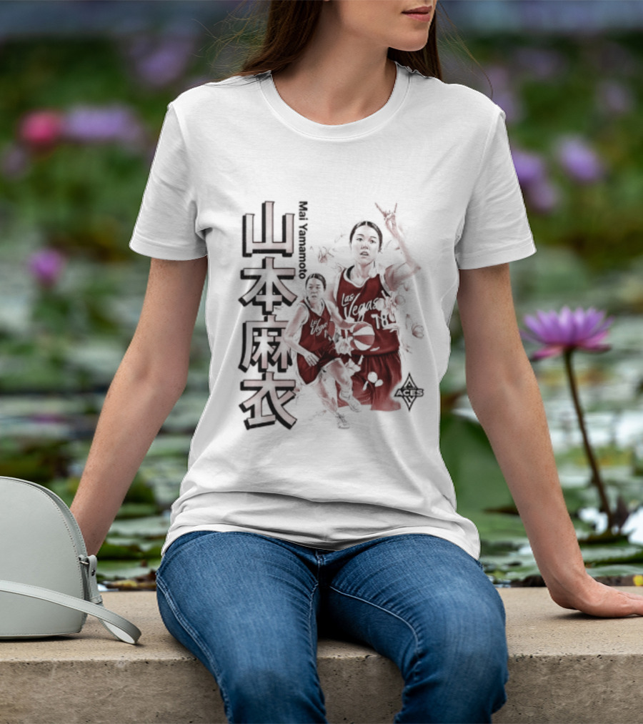 Mai Yamamoto Las Vegas Aces Cherry Blossom Basketball Japanese T-Shirt