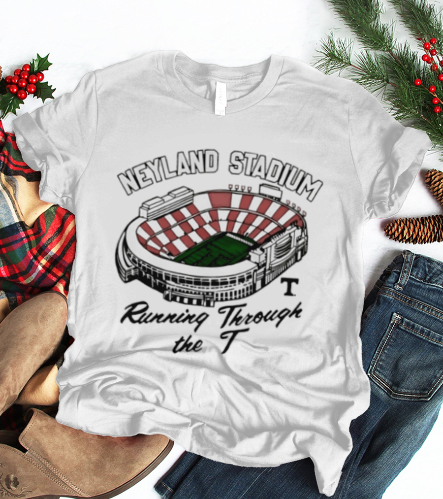 Neyland Stadium Running Through The Tennessee Volunteers Football Experience T-Shirt