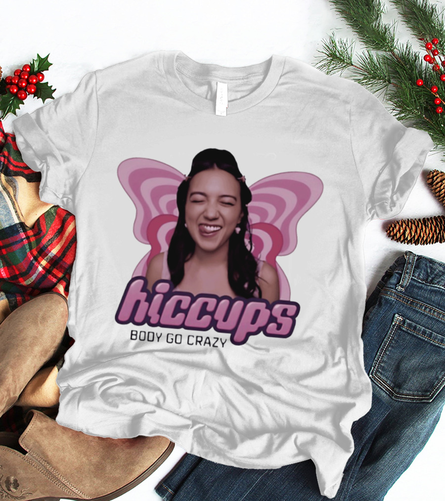 Hiccups Body Go Crazy Carly Pop Girlie FX Butterfly Wings T-Shirt