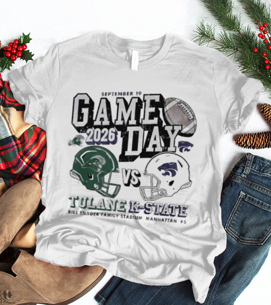Gameday 2026 September 19 Tulane Vs K State Bill Snyder Family Stadium Manhattan KS T-Shirt