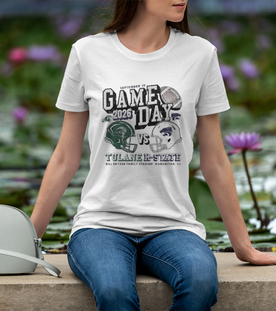 Gameday 2026 September 19 Tulane Vs K State Bill Snyder Family Stadium Manhattan KS T-Shirt