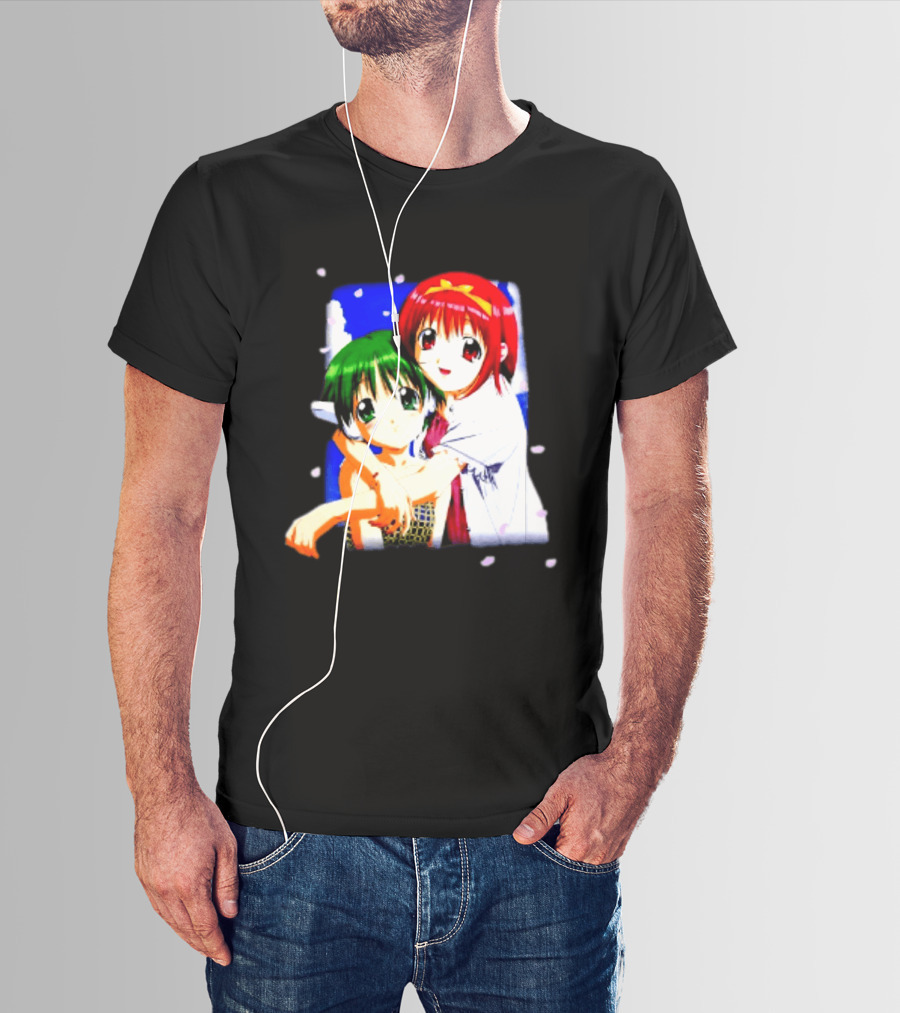 Aquaplus Hike Softgarage Chillweeb Anime Girls Cherry Blossom Hugging Scene T-Shirt