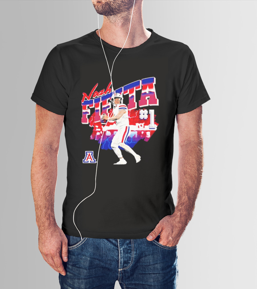 Noah Fifita Arizona Wildcats Number 1 Football Player T-Shirt