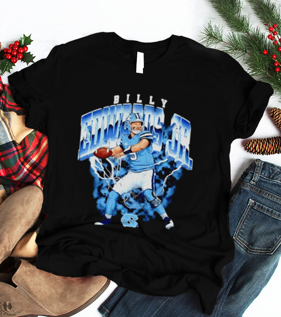 Billy Edwards Jr 9 North Carolina Tar Heels NCAA Football Player T-Shirt