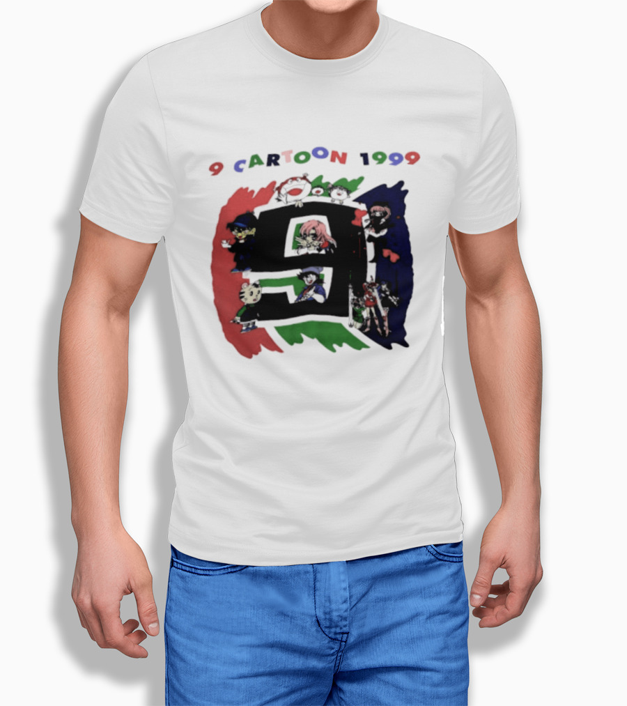 9 Cartoon 1999 Anime Characters Nostalgia T-Shirt