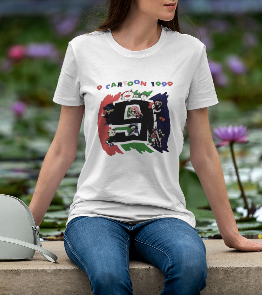 9 Cartoon 1999 Anime Characters Nostalgia T-Shirt