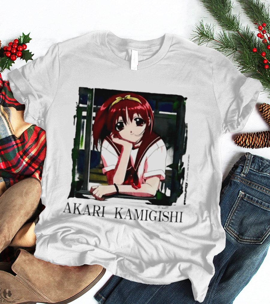 Akari Kamigishi To Heart Anime Character Image T-Shirt