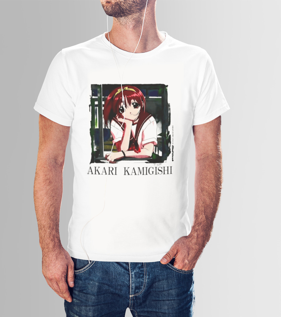 Akari Kamigishi To Heart Anime Character Image T-Shirt