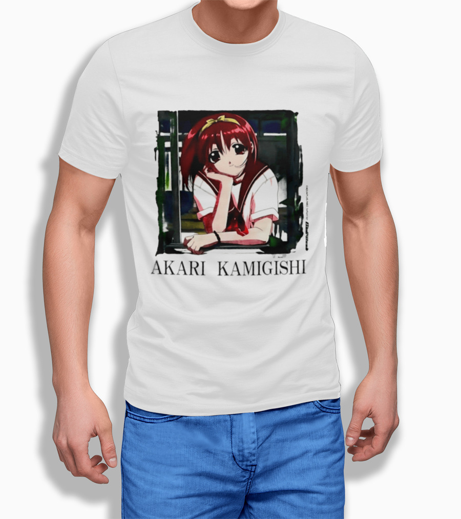 Akari Kamigishi To Heart Anime Character Image T-Shirt
