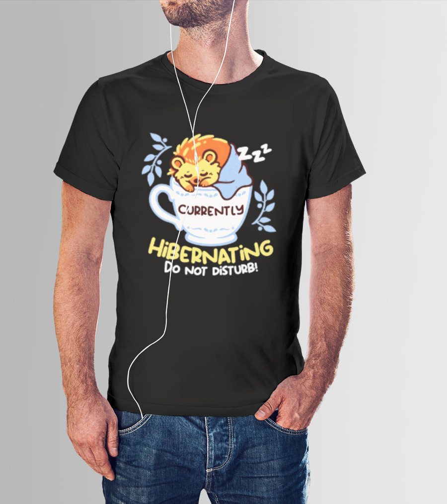 Currently Hibernating Do Not Disturb Hedgehog In Teacup Python T-Shirt