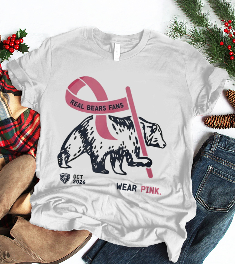 Real Bears Fans Wear Pink Kyle Monangai Oct 2026 T-Shirt