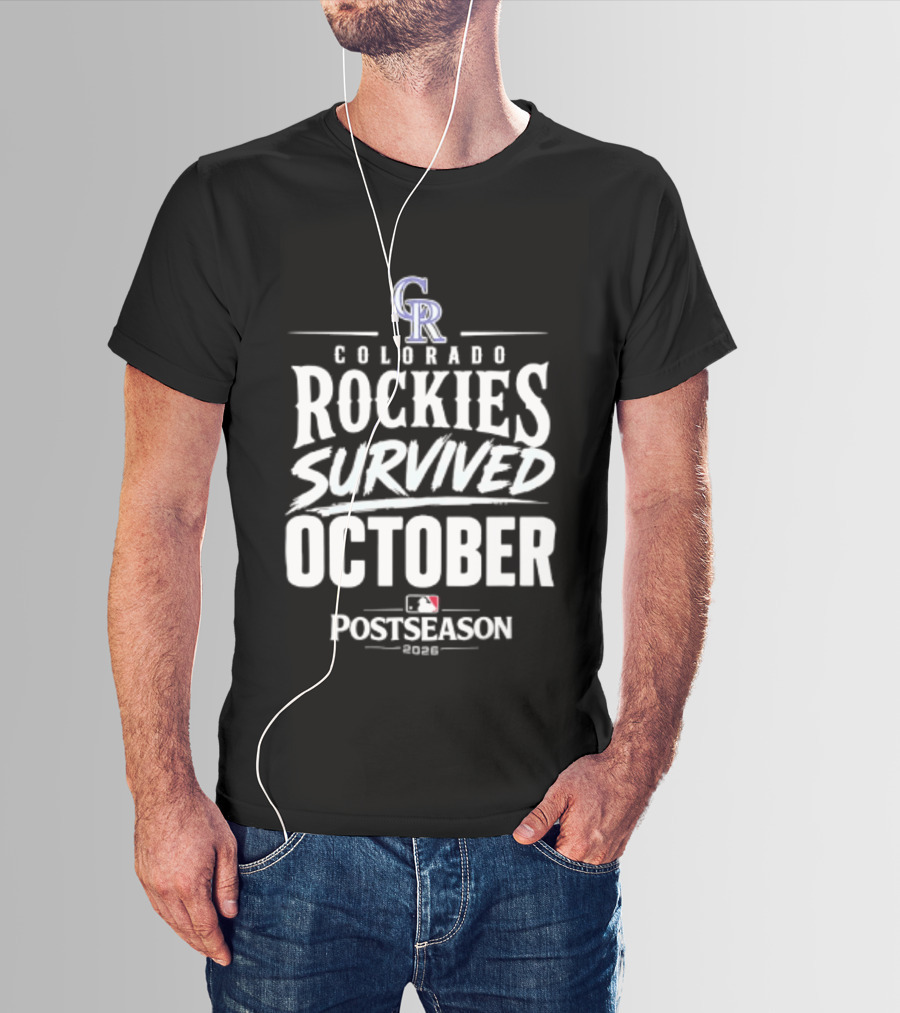 Colorado Rockies Survived October Postseason 2026 MLB T-Shirt