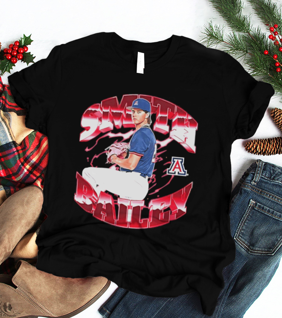 Smith Bailey 2 Arizona Wildcats NCAA Baseball T-Shirt