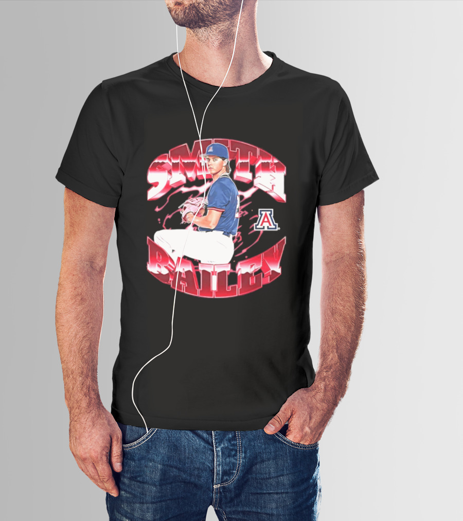 Smith Bailey 2 Arizona Wildcats NCAA Baseball T-Shirt