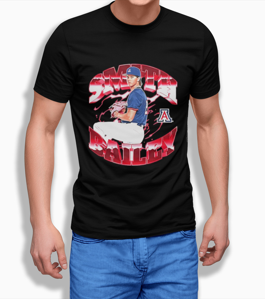 Smith Bailey 2 Arizona Wildcats NCAA Baseball T-Shirt