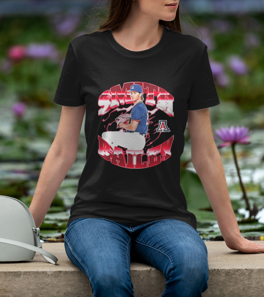 Smith Bailey 2 Arizona Wildcats NCAA Baseball T-Shirt