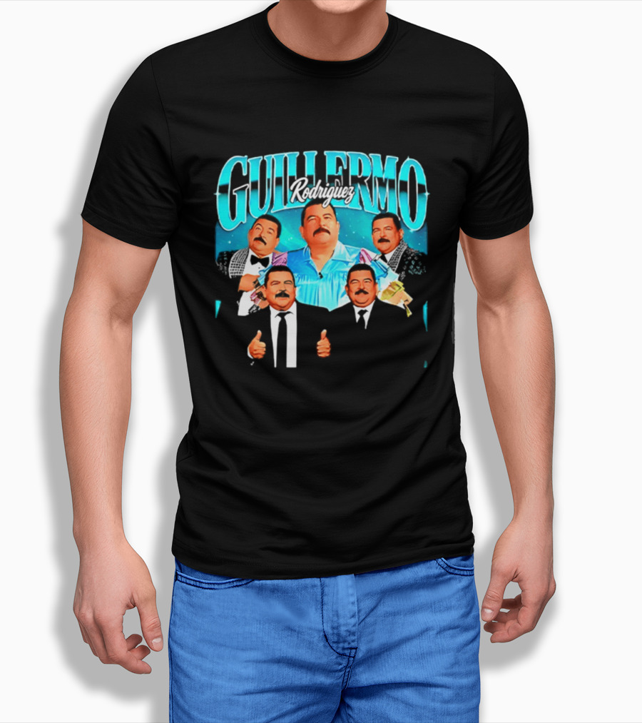Guillermo Rodriguez 90s Collage Nostalgic Humor Thumbs Up T-Shirt