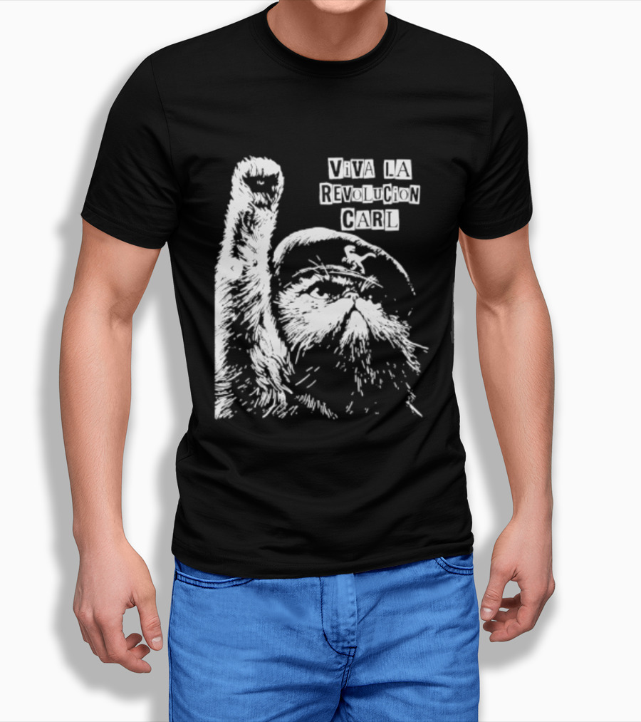 Viva La Revolucion Carl Cat Che Guevara T-Shirt