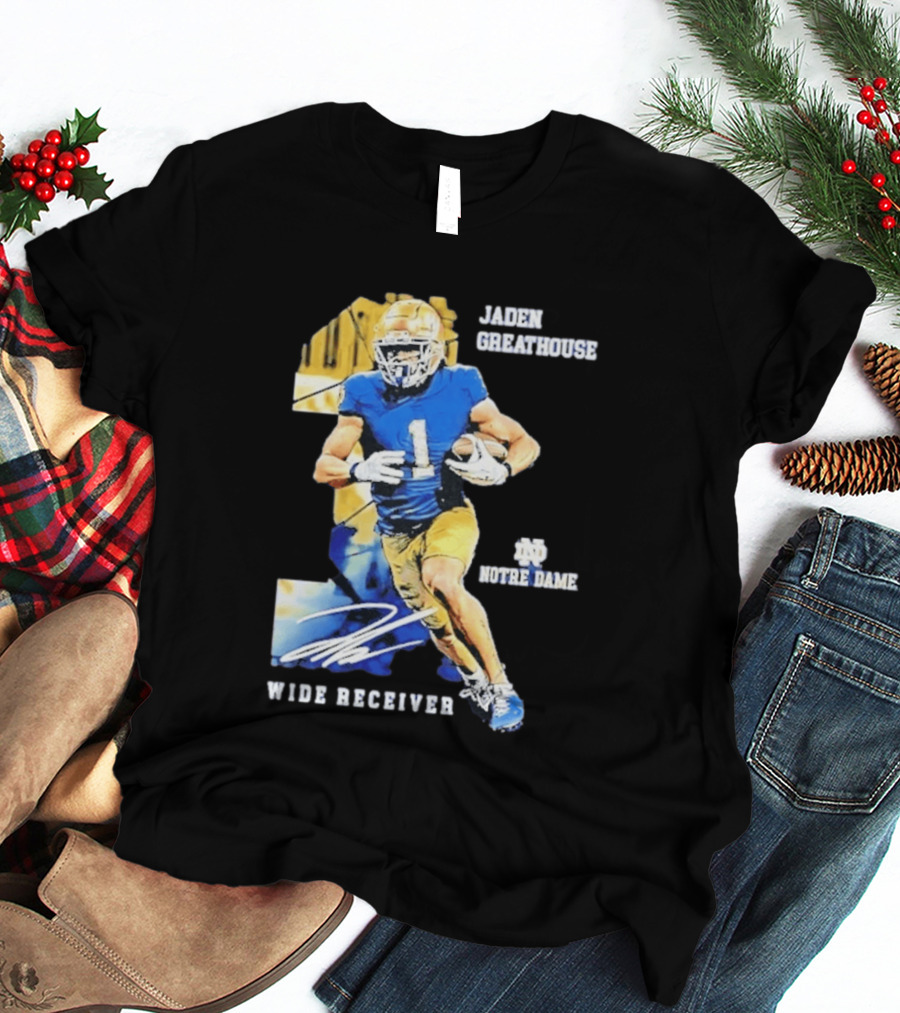 Jaden Greathouse 1 Notre Dame Wide Receiver Football Player T-Shirt