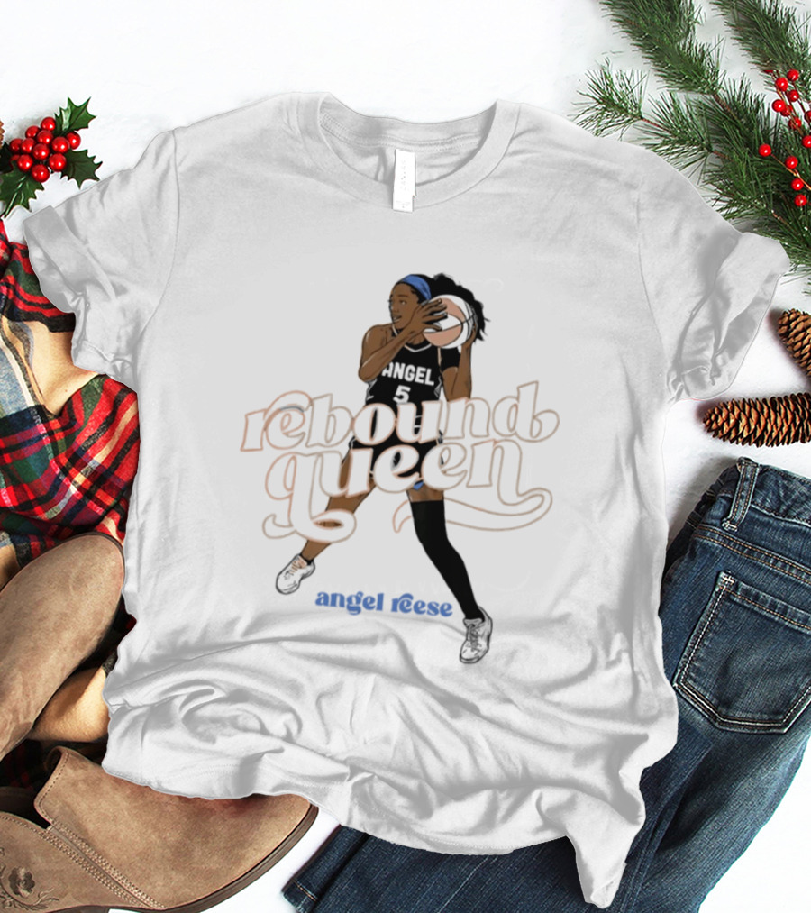 Angel Reese Rebound Queen Basketball Star T-Shirt