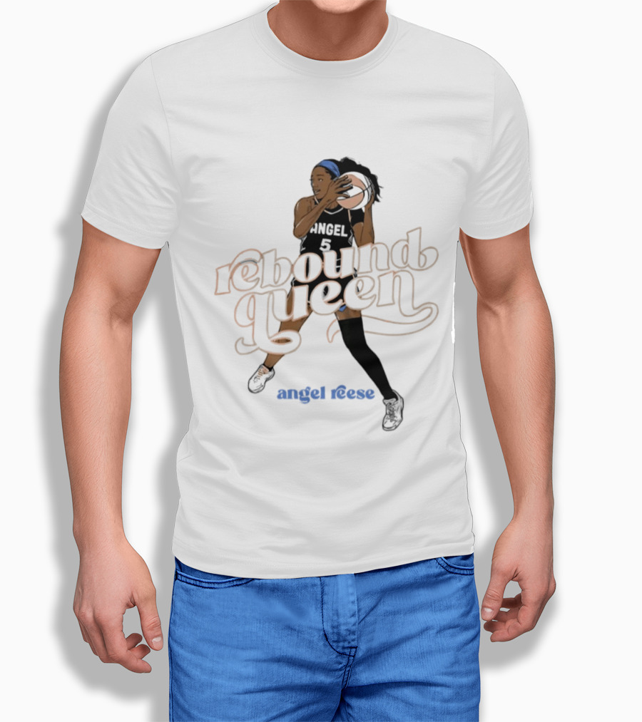 Angel Reese Rebound Queen Basketball Star T-Shirt
