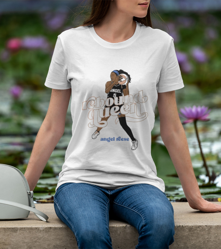 Angel Reese Rebound Queen Basketball Star T-Shirt