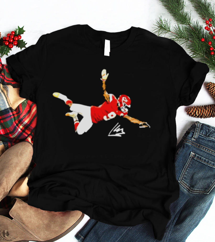 Kansas City Chiefs Kenneth Walker III Number 9 Dive Catch T-Shirt