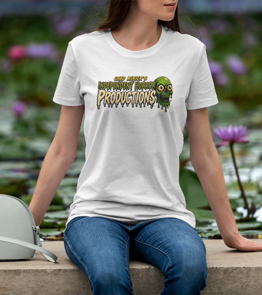 Chad Minier's Independent Horror Productions Skull Zombie T-Shirt
