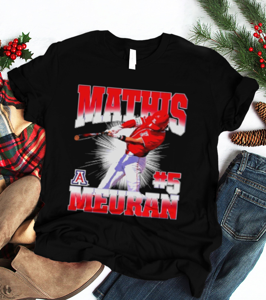 Mathis Meurant #5 Arizona Wildcats NCAA Baseball Player T-Shirt