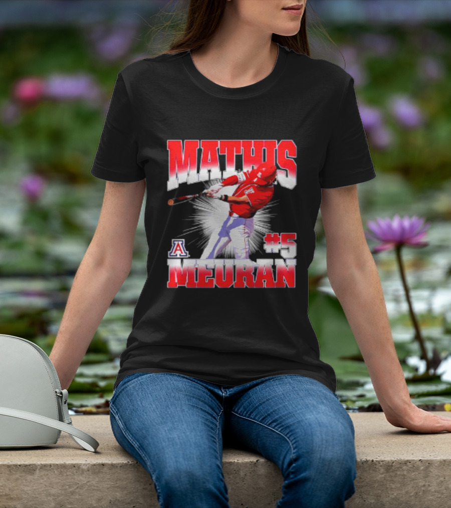 Mathis Meurant #5 Arizona Wildcats NCAA Baseball Player T-Shirt