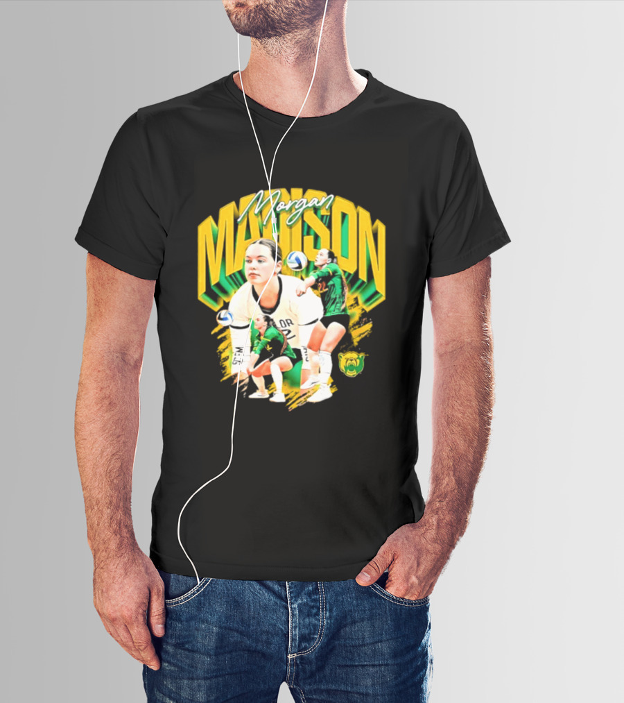 Morgan Madison Baylor Bears Volleyball NCAA Player Action And Team Spirit T-Shirt