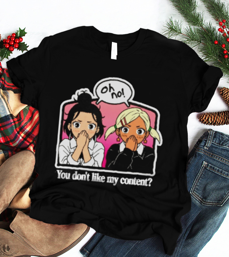 Oh No Muko And Miko Dandadan You Don't Like My Content Anime T-Shirt