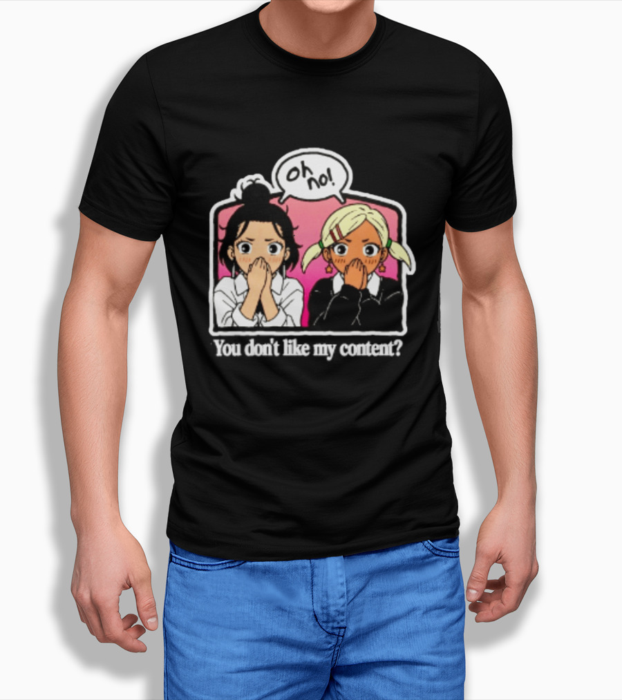 Oh No Muko And Miko Dandadan You Don't Like My Content Anime T-Shirt