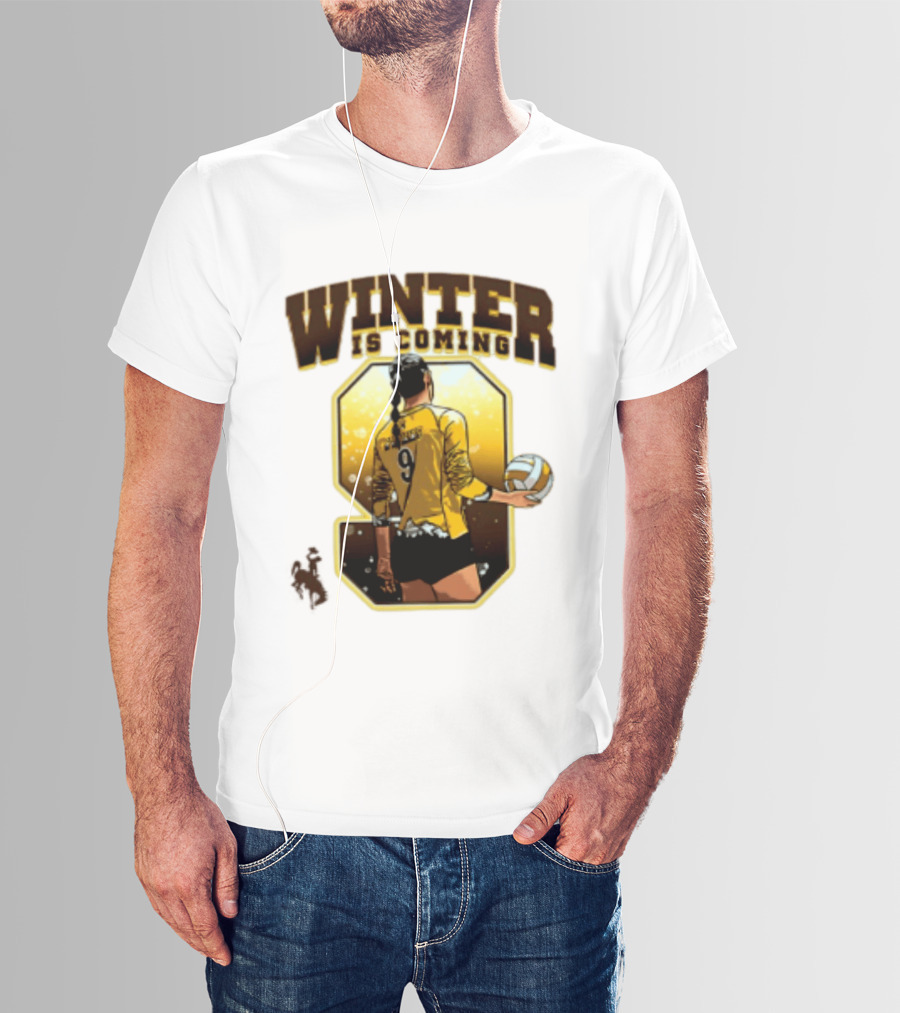 Emma Winter 9 Is Coming Wyoming Cowboys NCAA Women's Volleyball T-Shirt
