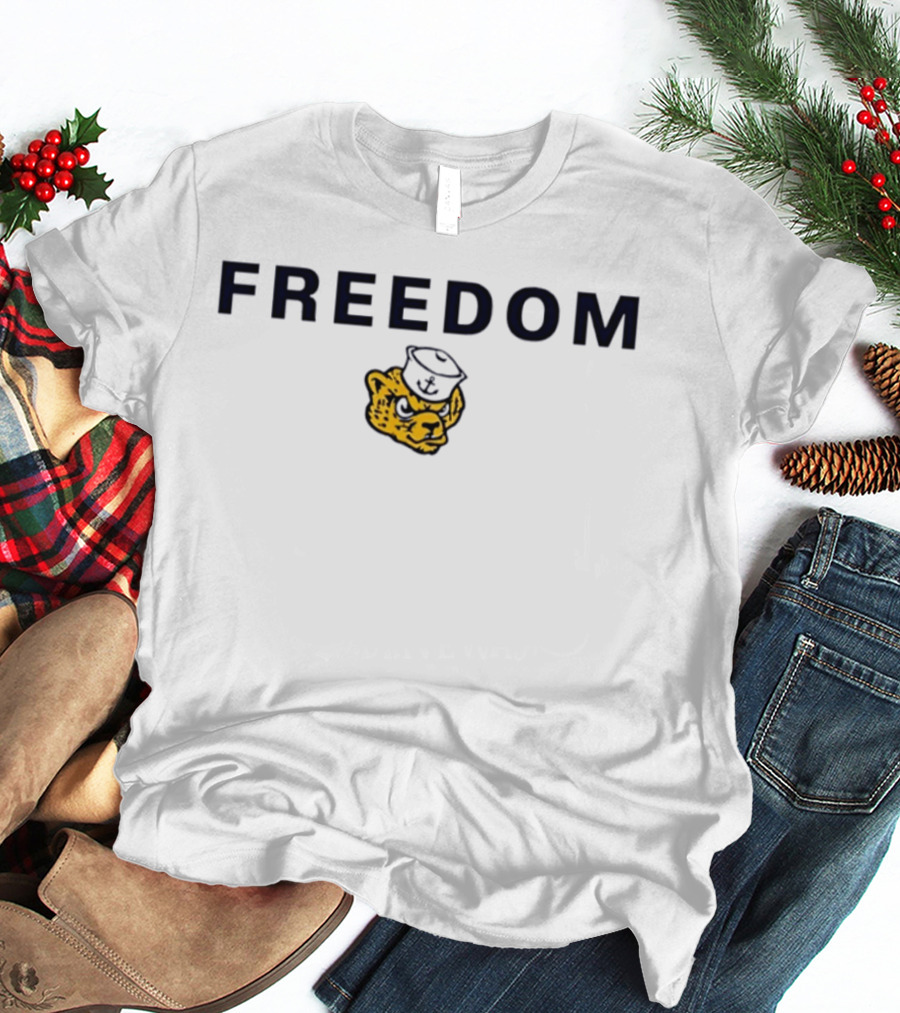 Freedom Michigan Wolverines Wolervbear T-Shirt