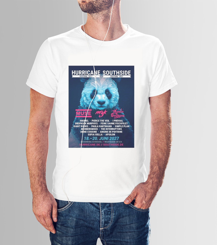 Hurricane Southside Festival 2027 Muse MGK Phoebe Bridgers Ikkimel June 18 20 Eichenring Scheessel Neuhause Ob Eck T-Shirt