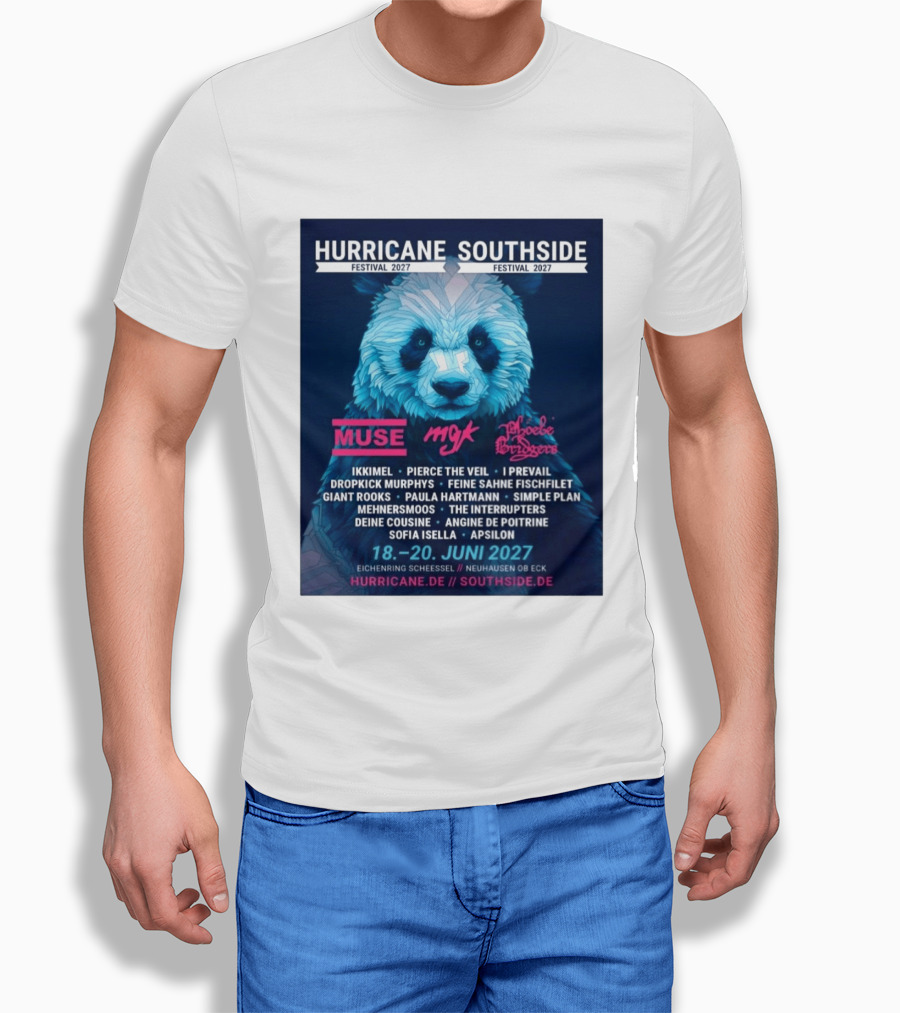 Hurricane Southside Festival 2027 Muse MGK Phoebe Bridgers Ikkimel June 18 20 Eichenring Scheessel Neuhause Ob Eck T-Shirt