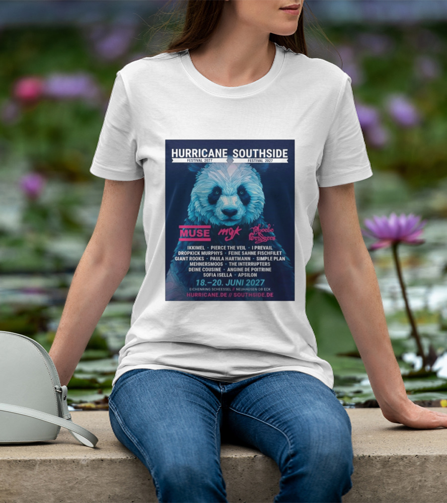 Hurricane Southside Festival 2027 Muse MGK Phoebe Bridgers Ikkimel June 18 20 Eichenring Scheessel Neuhause Ob Eck T-Shirt