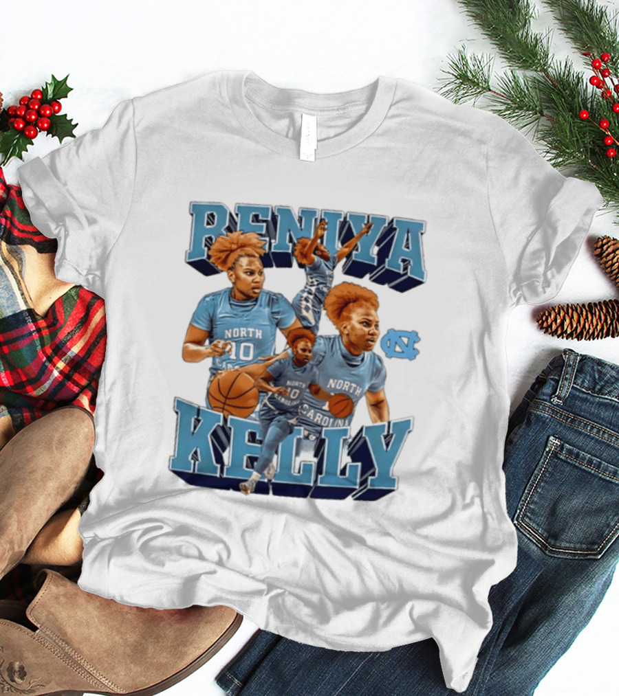 Reniya Kelly 10 North Carolina Tar Heels NCAA Women's Basketball Star T-Shirt